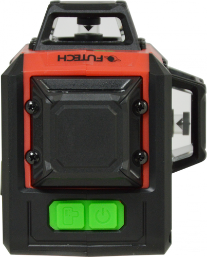 לייזר קווים 3D ירוק FUTECH MC 3D BRAVE GREEN דגם 027.3DG-S - מכשיר קומפקט עם פריזמה תלת מימדית לקווים אופקיים ואנכיים מדויקים