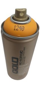 ספריי צבע אקרילי GOLDEN YELLOW G1240 GOLD MONTANA