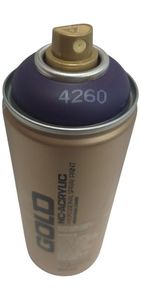 ספריי צבע אקרילי BLACK PURPLE G4260 GOLD MONTANA