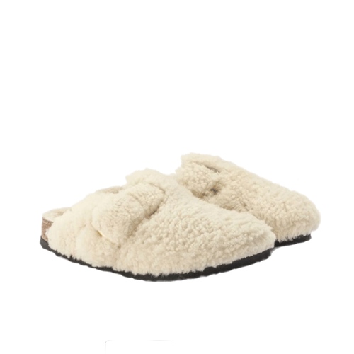 כפכף BIRKENSTOCK BOSTON פרווה שמנת מידות 37-41 לנשים