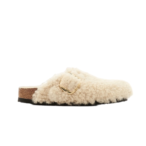 כפכף BIRKENSTOCK BOSTON פרווה שמנת מידות 37-41 לנשים