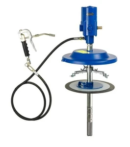 משאבת גריז פניאומטית לפח, כולל אקדח וצינור 2 מ