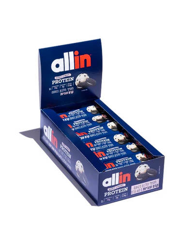 ALL IN חטיף חלבון קרם עוגיות 60 גרם  קראנץ