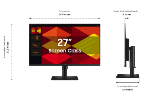 מסך מחשב ‏27 אינץ' Samsung S27D408GAM Full HD