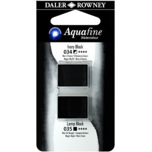 זוג טבליות 2 גוונים Ivory Black 035 Lamp Black 034 AQUAFINE