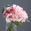 זר ורדים והידרגנאה 35 ס"מ ורדרד Hydrangea and rose arrangement
