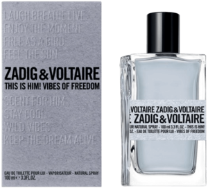 בושם לגבר 100 מ"ל | Zadig & Voltaire This Is Him Vibes of Freedom | או דה טואלט E.D.T זדיג | Zadig & Voltaire