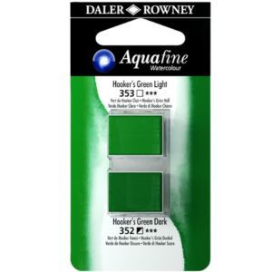 זוג טבליות 2 גוונים Hooker's Green Light 353 Hooker's Green Dark 352 AQUAFINE