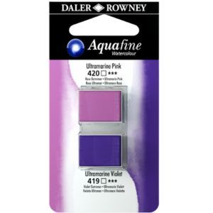 זוג טבליות 2 גוונים Ultramarine Pink 420 Ultramarine Violet 419 AQUAFINE