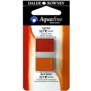זוג טבליות 2 גוונים Light Red 527 Burnt Sienna 221 AQUAFINE