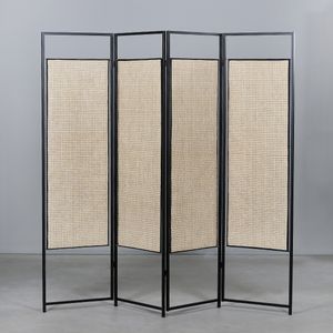 פרגוד מתקפל עץ דקו 165X180 ס"מ Folding screen with vienna webbing