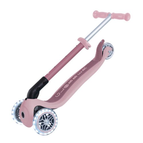 קורקינט מתקפל לפעוטות וילדים JUNIOR LIGHTS ECOLOGIC עם אורות בגלגלים - ורוד Berry