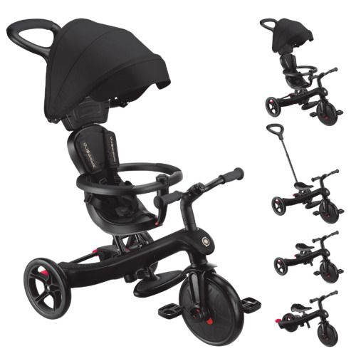 תלת אופן הכל באחד Explorer Trike 4 in 1 הופך לאופני איזון - שחור