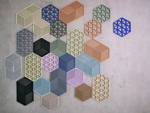 מארז 3 תחתיות לסירים Hexagon