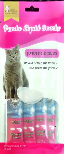 חטיף לחתול שלוק פנדה טונה וסרטן 60 גרם 4*15