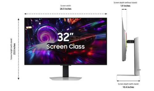 מסך מחשב גיימינג Samsung S32FG810SM ''32 - 4K