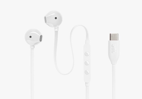 אוזניות  JBL TUNE 305C IN-EAR - לבן אחריות מודן