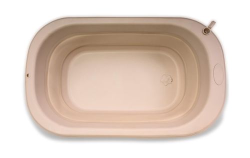 אמבטיה סיליקון מתקפלת כולל מעמד מובנה פולד Magic fold כולל מעמד צינורית ומושב אמבטיה דפני מתקפל צבע ב'ז 