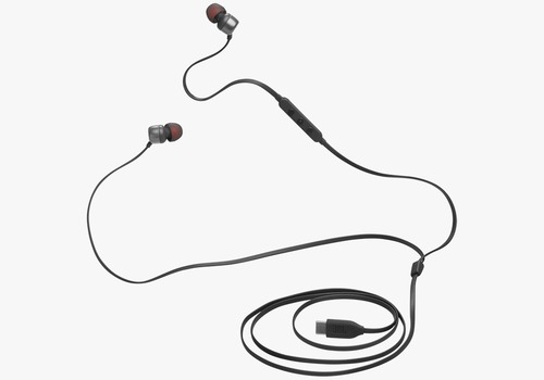 אוזניות סיליקון   JBL TUNE 310C IN-EAR - שחור אחריות מודן