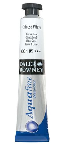 צבע מים שפורפרת 8 מל Chinese White 001 Aquafine