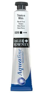 צבע מים שפורפרת 8 מל Titanium White 009 Aquafine