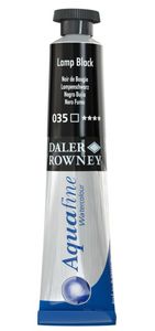 צבע מים שפורפרת 8 מל Lamp Black 035 Aquafine