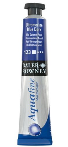 צבע מים שפורפרת 8 מל Ultramarine Blue Dark 123 Aquafine
