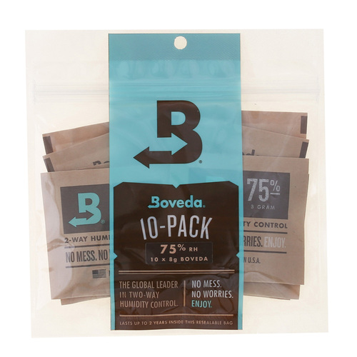 אריזת 10 שקיות לחות Boveda קטנות- % לחות לפי בחירה