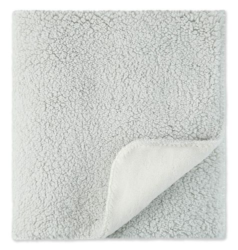 שמיכת פופי דו-צדדית רכה ונעימה לעריסה, לול או מיטת תינוק 100 על 75 ס