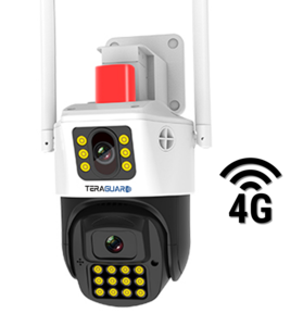 מצלמת אבטחה חכמה ‎‎4G‎, זיהוי אש וראיית לילה צבעונית - ‎TGSF765-4G‎