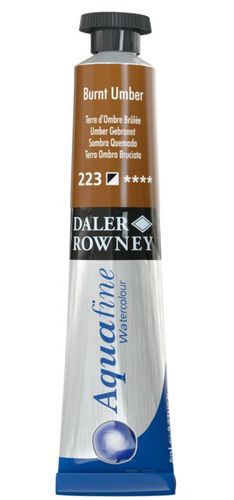 צבע מים שפורפרת 8 מל Burnt Umber 223 Aquafine