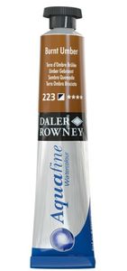 צבע מים שפורפרת 8 מל Burnt Umber 223 Aquafine