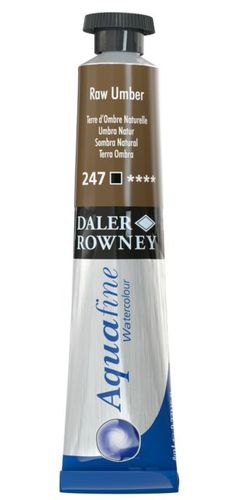 צבע מים שפורפרת 8 מל Raw Umber 247 Aquafine