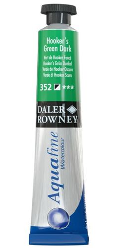 צבע מים שפורפרת 8 מל Hooker's Green Dark 352 Aquafine