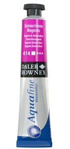 צבע מים שפורפרת 8 מל Quinacridone Magenta 414 Aquafine