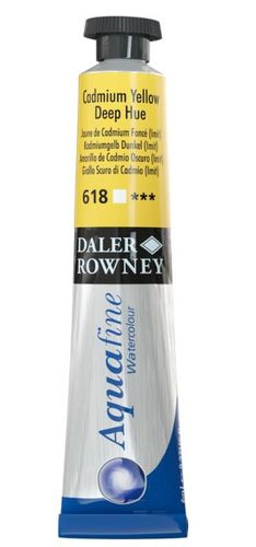 צבע מים שפורפרת 8 מל Cadmium Yellow Deep Hue 618 Aquafine