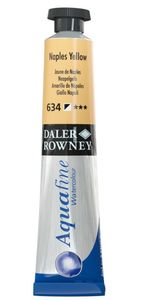 צבע מים שפורפרת 8 מל Naples Yellow 634 Aquafine