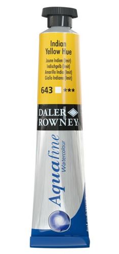 צבע מים שפורפרת 8 מל Indian Yellow Hue 643 Aquafine