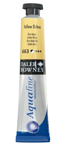 צבע מים שפורפרת 8 מל Yellow Ochre 663 Aquafine