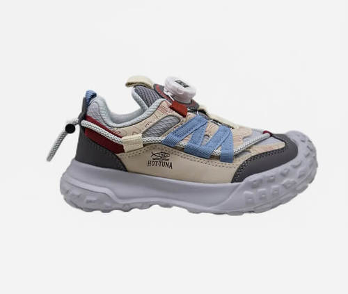 נעלי לילדים בצבע בז/כחול | 29-35 | HOT TUNA WAVES HTKSH4 BEIGE/BLUE