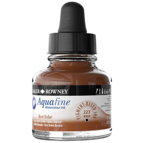 דיו על בסיס מים 29.5 מל Burnt Umber 223 Aquafine