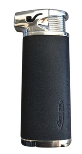 מצית למקטרת Vector Soft Flame Angle שחור עם גימור רך