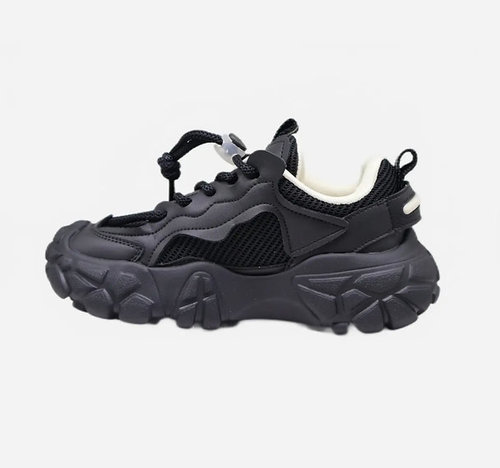 נעלי לילדים בצבע שחור/בז| 29-35 | HOT TUNA JAPANESE STYLE HTKSH9 BLACK/BEIGE