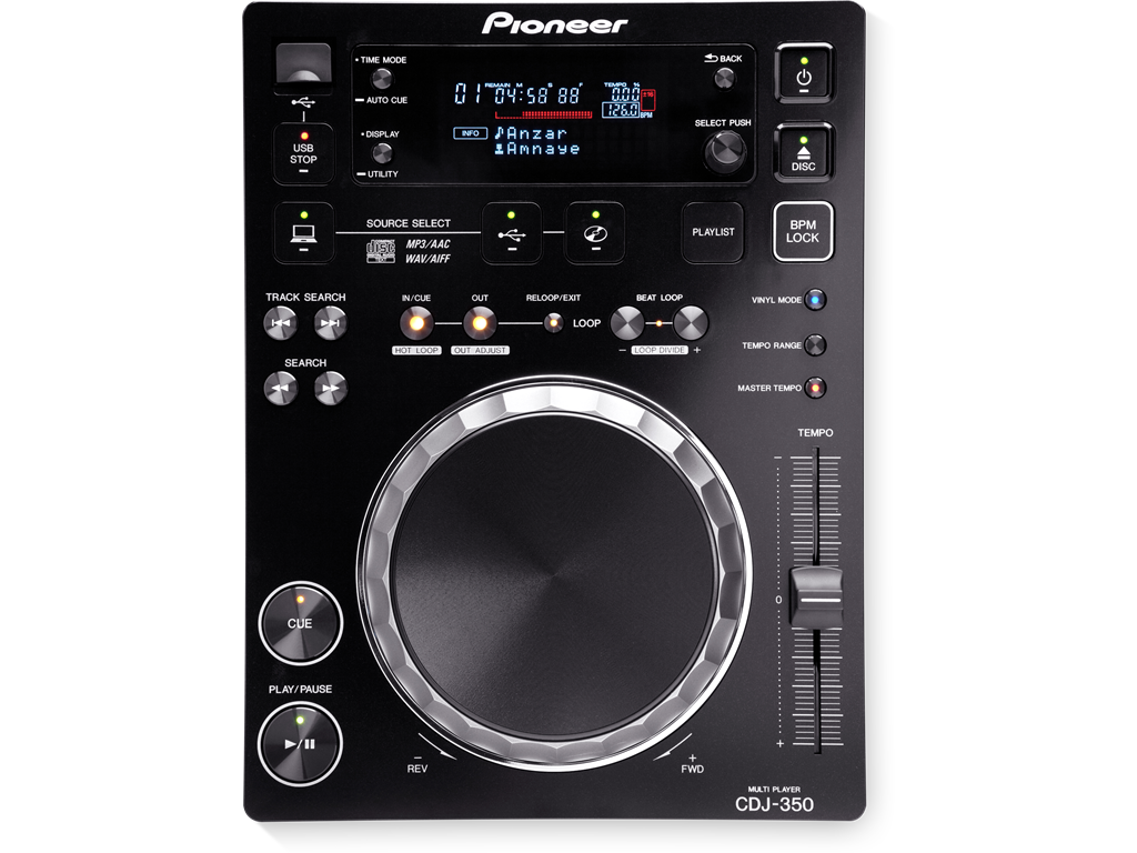נגן דגם CDJ-350 מבית Pioneer DJ