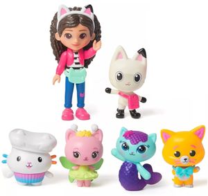 בית הבובות של גבי: הסרט - סט 6 דמויות ראשיות ו-5 אביזרים