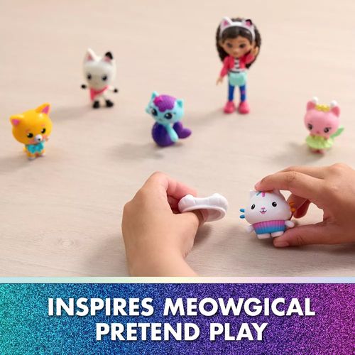 בית הבובות של גבי: הסרט - סט 6 דמויות ראשיות ו-5 אביזרים 'צוות החתולים להרפתקה'