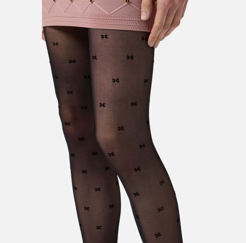 Tights with logo