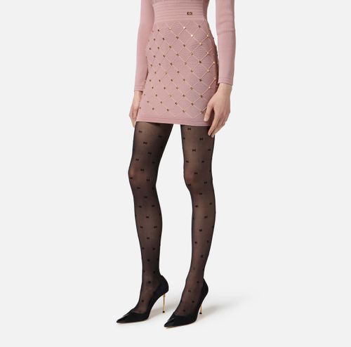 Tights with logo