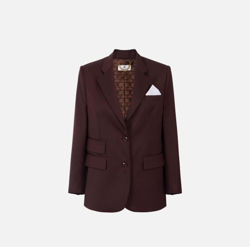 Cool wool jacket with pocket square
