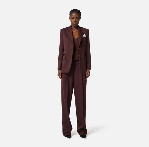 Cool wool jacket with pocket square